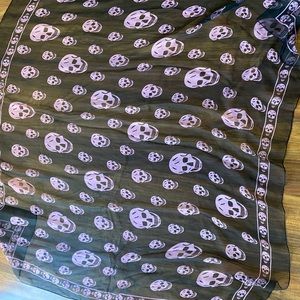 Alexander McQueen - Sheer Silk Skull Scarf